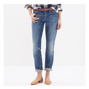 Madewell Slim Boyjean in Akiva Wash